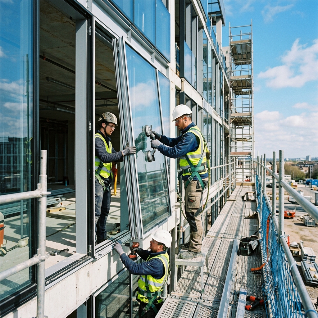 Equipo de ALUMESTE SHUTTER trabajando
