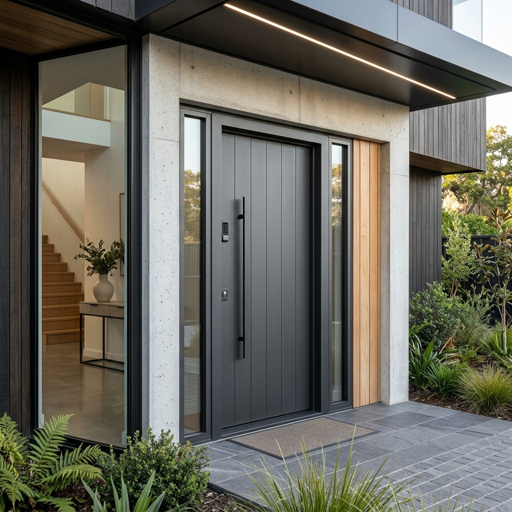 Puerta de polimetal de seguridad